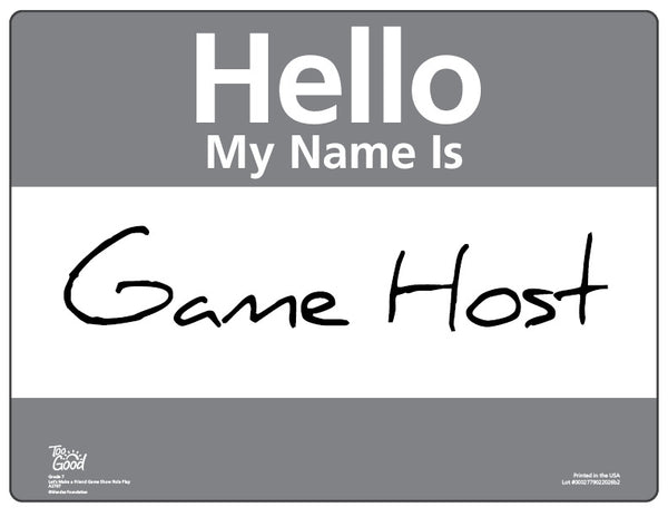 Let's Make a Friend Game Show Role Play Script Set