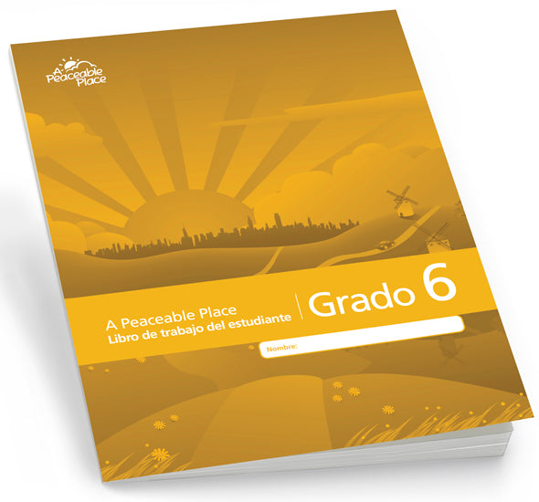 C6610 - TGFV A Peaceable Place Grade 6 Student Workbook Spanish - Pack of 5