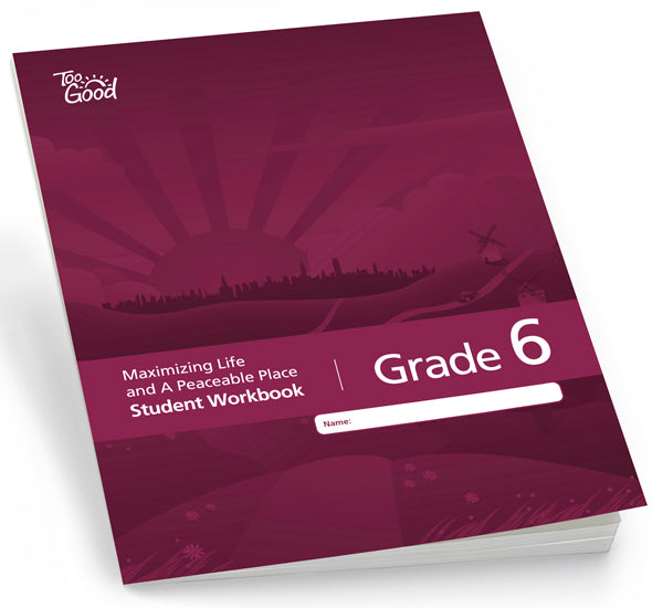 C6685 - Maximizing Life and A Peaceable Place Grade 6 Student Workbook English - Pack of 30