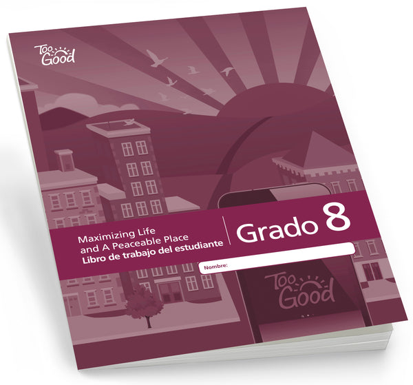 C6890 - Maximizing Life and A Peaceable Place Grade 8 Student Workbook Spanish - Pack of 5