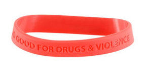 Too Good for Drugs & Violence Silicone Bracelet