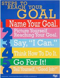 Steps to Reach Your Goal Poster