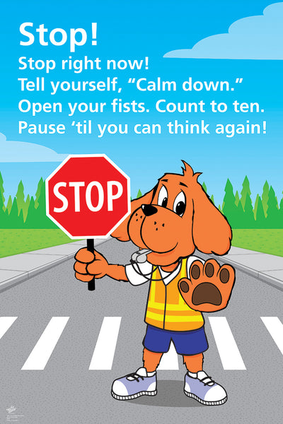 Stop and Paws Poster