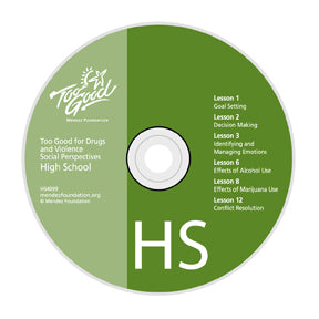 Too Good for Drugs & Violence High School Media Disc