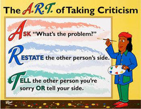 The ART of Taking Criticism Poster